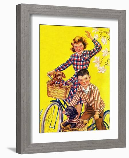 Spring Bike Ride - Child Life-Katherine Wireman-Framed Giclee Print