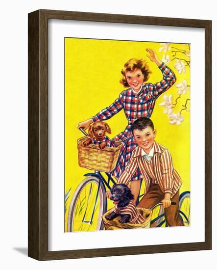 Spring Bike Ride - Child Life-Katherine Wireman-Framed Giclee Print