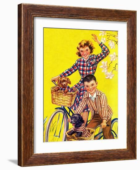 Spring Bike Ride - Child Life-Katherine Wireman-Framed Giclee Print