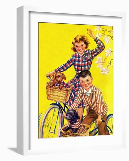 Spring Bike Ride - Child Life-Katherine Wireman-Framed Giclee Print