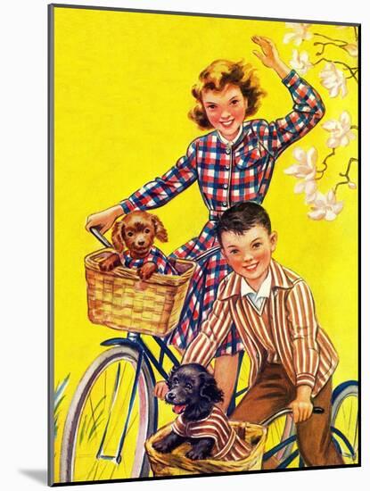 Spring Bike Ride - Child Life-Katherine Wireman-Mounted Giclee Print