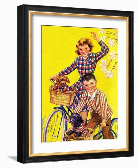 Spring Bike Ride - Child Life-Katherine Wireman-Framed Giclee Print