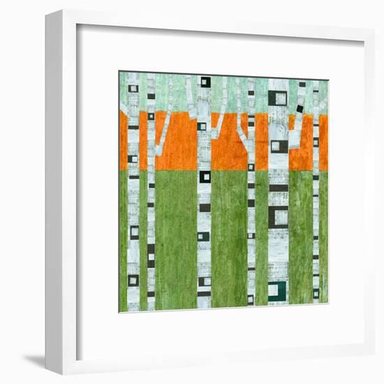 Spring Birches-Michelle Calkins-Framed Art Print