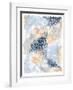 Spring Blooms II Navy-Laura Marshall-Framed Art Print