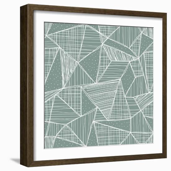 Spring Blooms Pattern XC-Laura Marshall-Framed Art Print