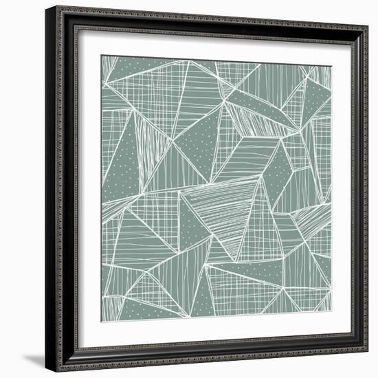 Spring Blooms Pattern XC-Laura Marshall-Framed Art Print