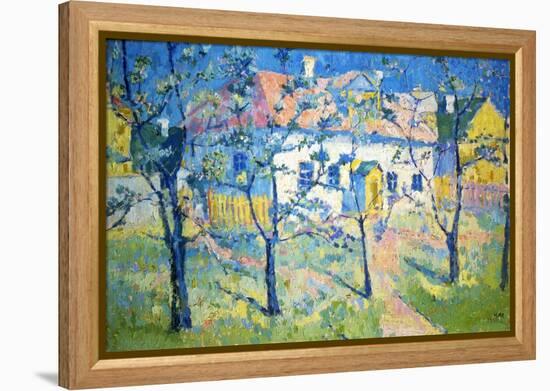 Spring - Blossoming Garden, 1904-Kazimir Malevich-Framed Premier Image Canvas