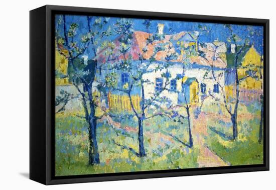 Spring - Blossoming Garden, 1904-Kazimir Malevich-Framed Premier Image Canvas