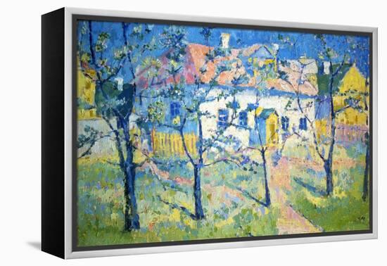 Spring - Blossoming Garden, 1904-Kazimir Malevich-Framed Premier Image Canvas