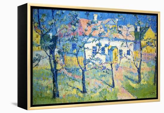 Spring - Blossoming Garden, 1904-Kazimir Malevich-Framed Premier Image Canvas