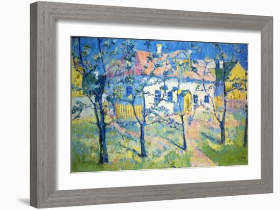 Spring - Blossoming Garden, 1904-Kazimir Malevich-Framed Giclee Print