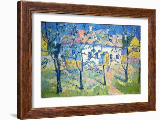 Spring - Blossoming Garden, 1904-Kazimir Malevich-Framed Giclee Print