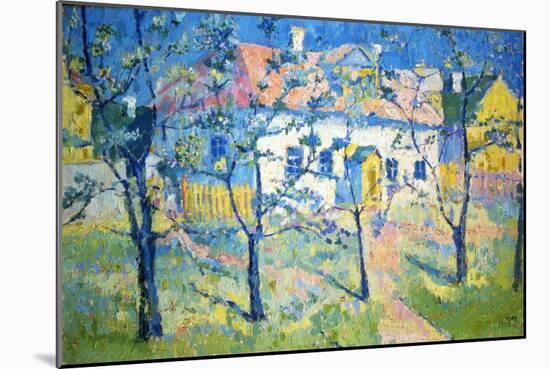 Spring - Blossoming Garden, 1904-Kazimir Malevich-Mounted Giclee Print
