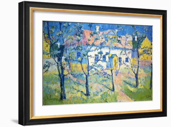 Spring - Blossoming Garden, 1904-Kazimir Malevich-Framed Giclee Print
