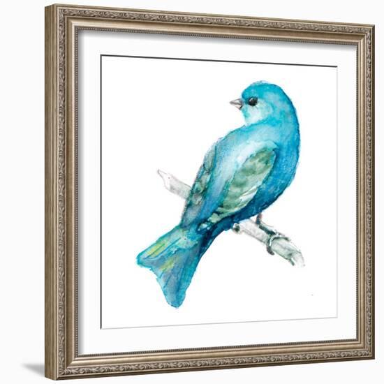 Spring Blue Bird III-Lanie Loreth-Framed Art Print