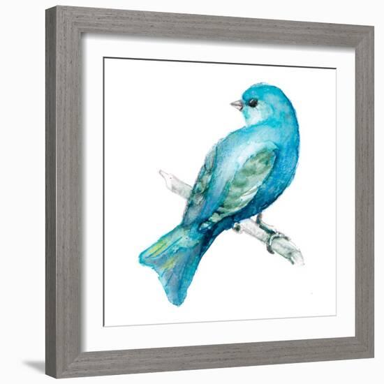 Spring Blue Bird III-Lanie Loreth-Framed Art Print