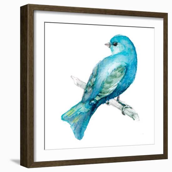 Spring Blue Bird III-Lanie Loreth-Framed Art Print