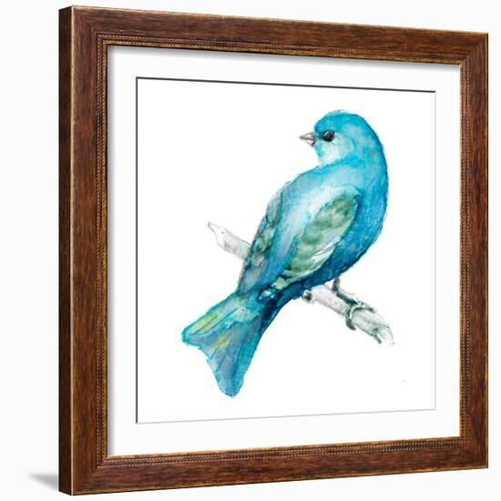 Spring Blue Bird III-Lanie Loreth-Framed Art Print