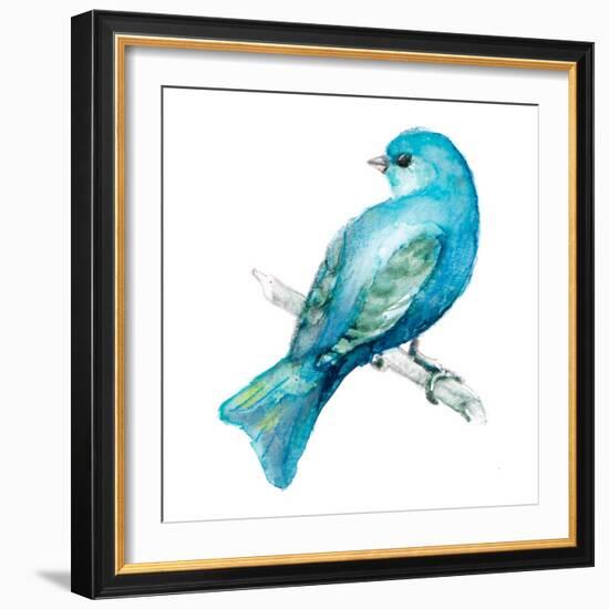 Spring Blue Bird III-Lanie Loreth-Framed Art Print