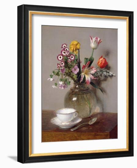 Spring Bouquet, 1865-Henri Fantin-Latour-Framed Giclee Print