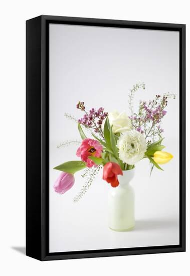 Spring Bouquet with Tulips-Brigitte Protzel-Framed Premier Image Canvas