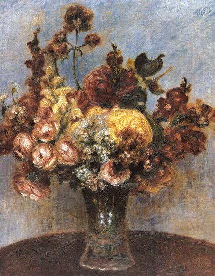 Spring Bouquet-Pierre-Auguste Renoir-Framed Textured Art