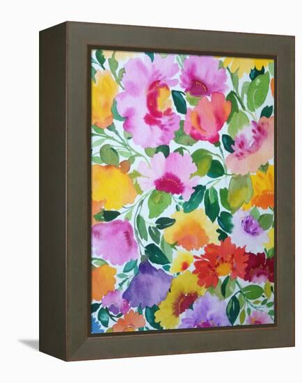 Spring Bouquet-Kim Parker-Framed Premier Image Canvas