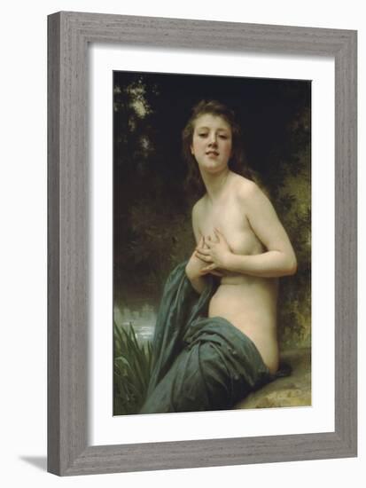 Spring Breeze-William Adolphe Bouguereau-Framed Art Print