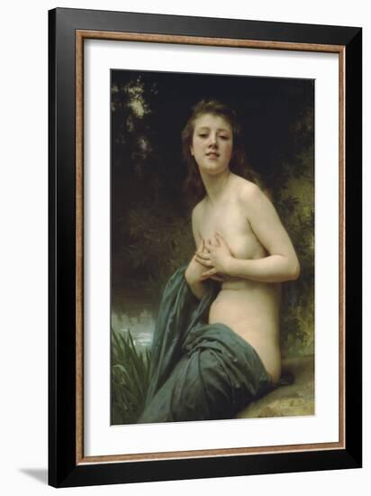 Spring Breeze-William Adolphe Bouguereau-Framed Art Print