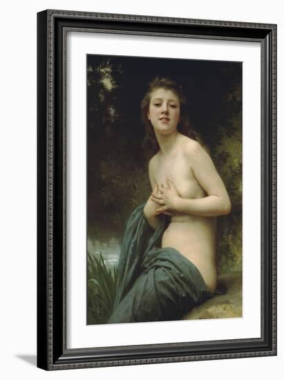 Spring Breeze-William Adolphe Bouguereau-Framed Art Print