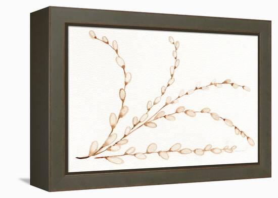 Spring Bunny Pussy Willow-Kathleen Parr McKenna-Framed Stretched Canvas