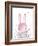 Spring Bunny - Teeny-weeny-Clara Wells-Framed Art Print