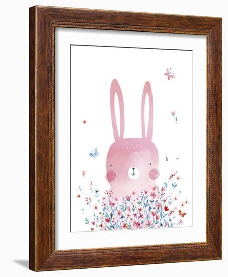 Spring Bunny - Teeny-weeny-Clara Wells-Framed Art Print