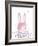 Spring Bunny - Teeny-weeny-Clara Wells-Framed Art Print