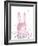 Spring Bunny - Teeny-weeny-Clara Wells-Framed Art Print