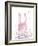 Spring Bunny - Teeny-weeny-Clara Wells-Framed Art Print