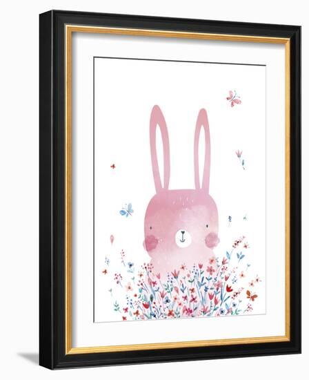 Spring Bunny - Teeny-weeny-Clara Wells-Framed Art Print