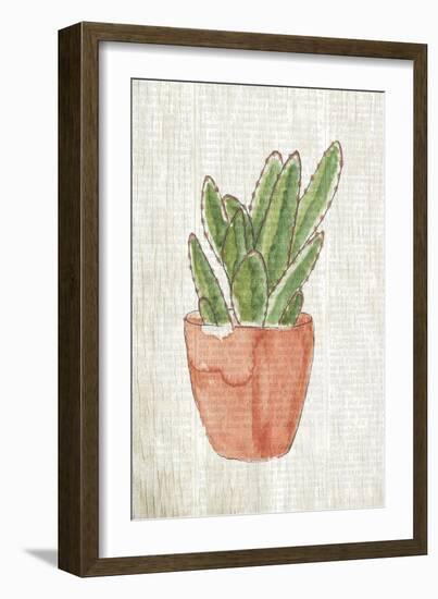 Spring Cactus 1-Kimberly Allen-Framed Art Print