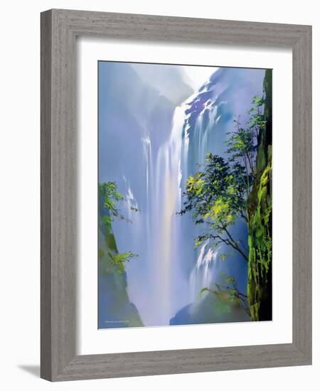 Spring Cascades-Thomas Leung-Framed Giclee Print