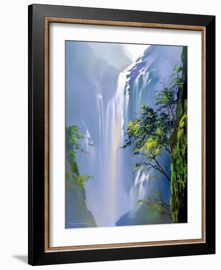 Spring Cascades-Thomas Leung-Framed Giclee Print