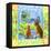 Spring Cat and Dog-Geraldine Aikman-Framed Premier Image Canvas