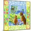 Spring Cat and Dog-Geraldine Aikman-Mounted Giclee Print