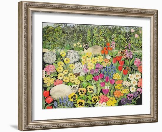 Spring Cats-Hilary Jones-Framed Giclee Print