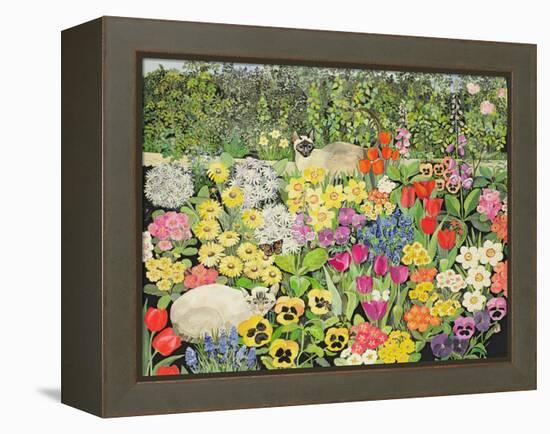 Spring Cats-Hilary Jones-Framed Premier Image Canvas