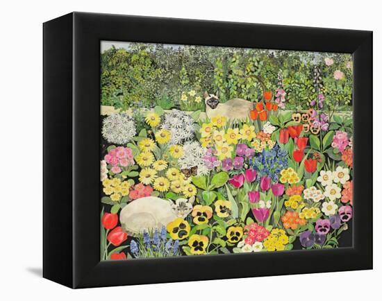 Spring Cats-Hilary Jones-Framed Premier Image Canvas