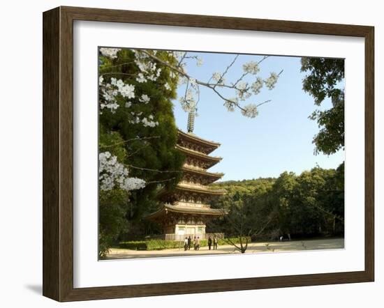 Spring Cherry Blossom, Kyoto City, Honshu Island, Japan-Christian Kober-Framed Photographic Print