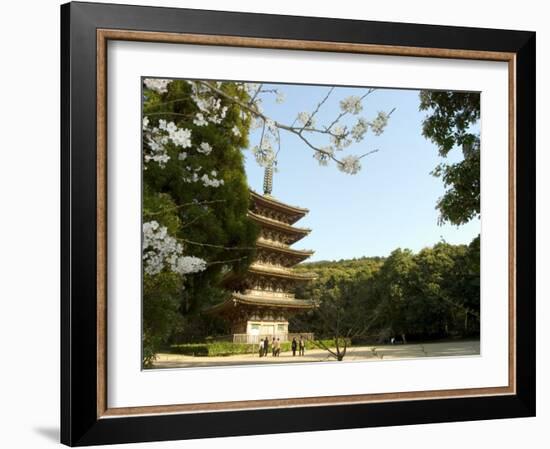 Spring Cherry Blossom, Kyoto City, Honshu Island, Japan-Christian Kober-Framed Photographic Print