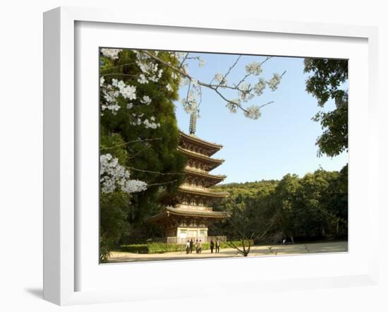 Spring Cherry Blossom, Kyoto City, Honshu Island, Japan-Christian Kober-Framed Photographic Print