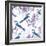 Spring Cherry Pattern with Birds-Varvara Kurakina-Framed Art Print