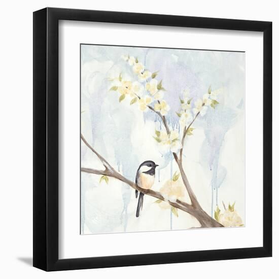 Spring Chickadees II-Jade Reynolds-Framed Art Print